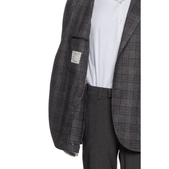 LBM 1911 Silk Plaid Blazer Jacket - Picture 4 of 12